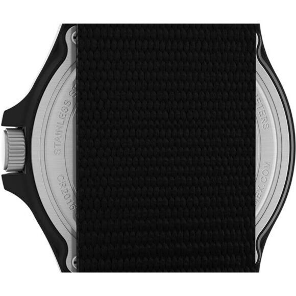 Mens Black Military Watch Indiglo Light Up Dial Fabric Strap Waterproof 50M - Picture 5 of 7